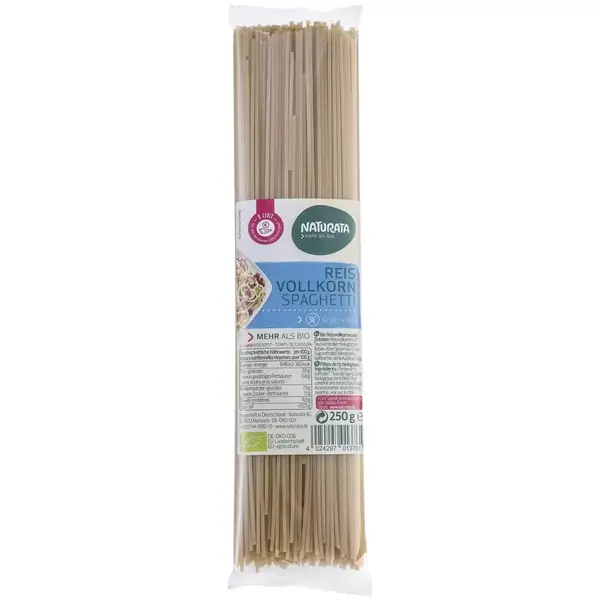 Spaghetti integrale din orez fara gluten, eco - 250 g