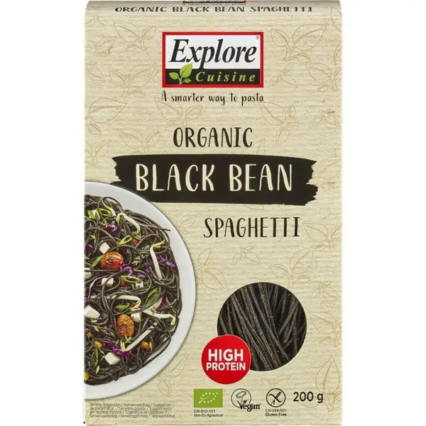 Spaghetti proteice din soia neagra fara gluten, eco - 200 g