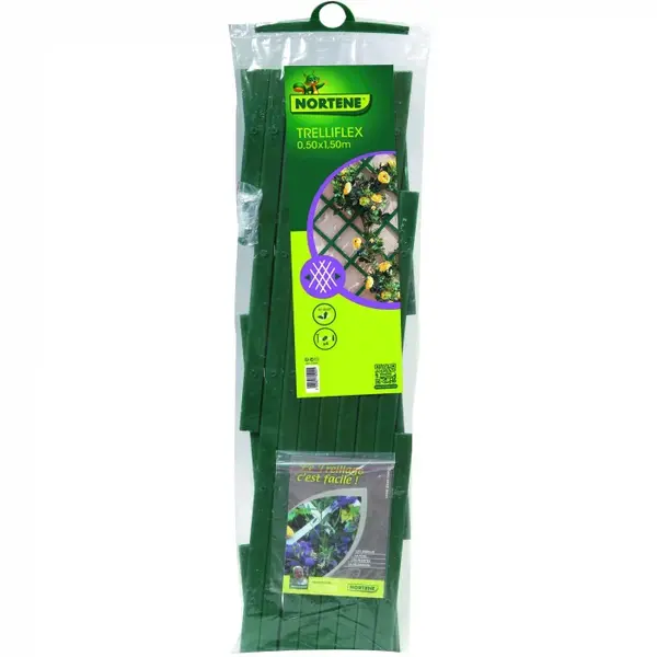 Spalier din plastic pentru flori si plante,verde,50x150 cm
