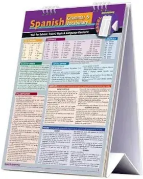 Spanish Grammar & Vocabulary Easel Book: A Quickstudy Reference Tool for School, Work & Language Barriers/Dora Romero
