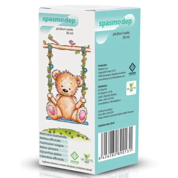 Spasmodep picaturi orale, 30ml, Dr. Phyto
