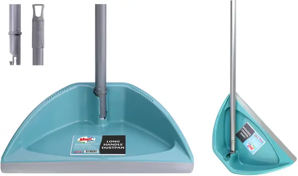 Spatulă cu margine de cauciuc și mâner pliabil Magic Clean - Premium, acvamarin