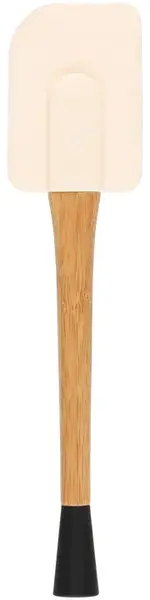 Spatulă de silicon pentru patiserie Maku – 26.7 cm, mâner din bambus
