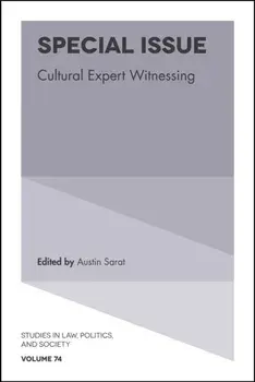 Special Issue. Cultural Expert Witnessing, Hardback/***