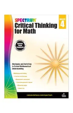 Spectrum Critical Thinking for Math, Grade 4 - Spectrum