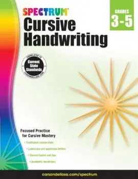 Spectrum Cursive Handwriting, Grades 3 - 5, Paperback/Spectrum