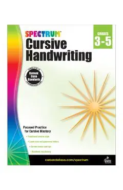 Spectrum Cursive Handwriting, Grades 3 - 5 - Spectrum