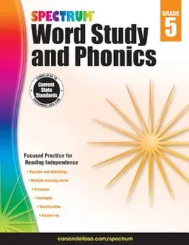 Spectrum Word Study and Phonics, Grade 5, Paperback/Spectrum