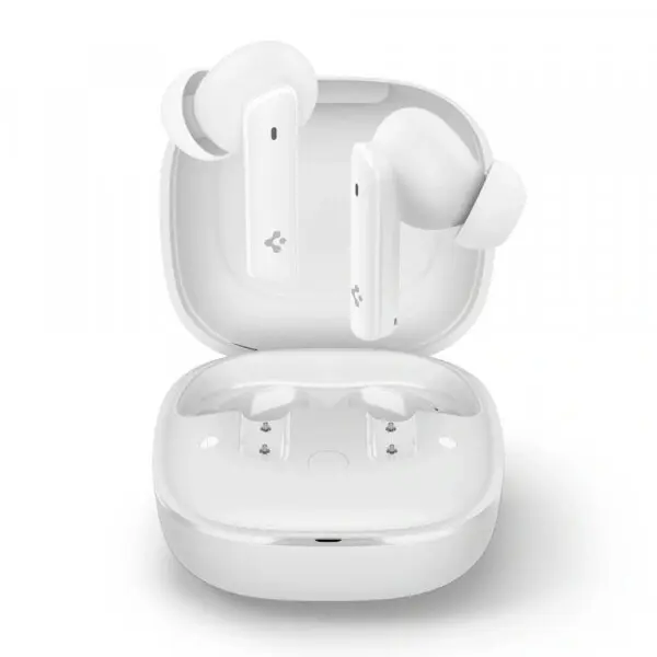 Spigen Casti Bluetooth Spigen SA2402, TWS, ANC, Alb