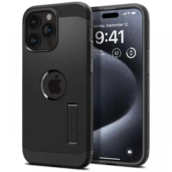 Spigen Husa Tough Armor MagSafe iPhone 15 Pro Black