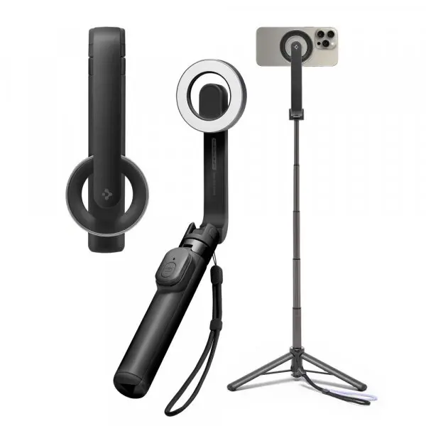 Spigen Selfie Stick Bluetooth Spigen S571W, Universal, Negru