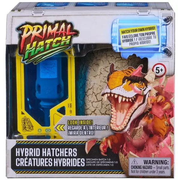 Spin Master Figurina surpriza Primal Hatch Spin Master - Hybrid Hatchers Dinozaur 4 ANI+
