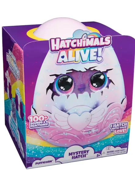 Spin Master Hatchimals Alive Pufficorn (ice O Sky) (6069132)