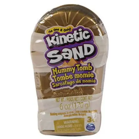 Spin Master Nisip Kinetic Sand, Spin Master - Sarcofagul mumiei, 170 g