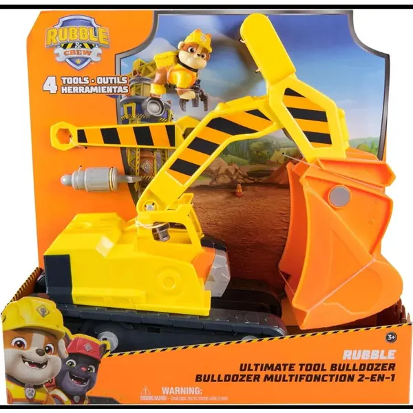 Spin Master Paw Patrol - Rubble si Echipa, figurian Rubble si