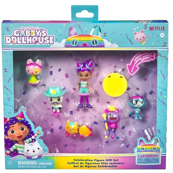 Spin Master Set de joaca cu figurine Gabby's Dollhouse - Celebration