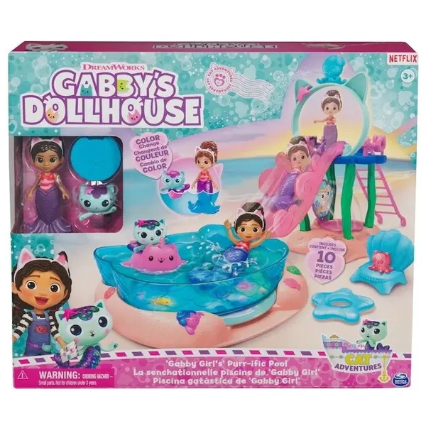 Spin Master Set de joaca Gabby's Dollouse - La piscina cu Gabby