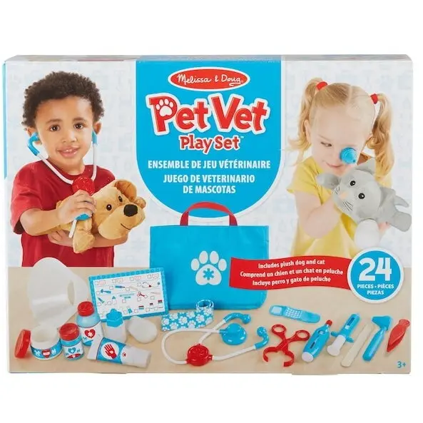Spin Master Set de joaca Melissa & Doug Pet Vet, 2 Ani+, Multicolor