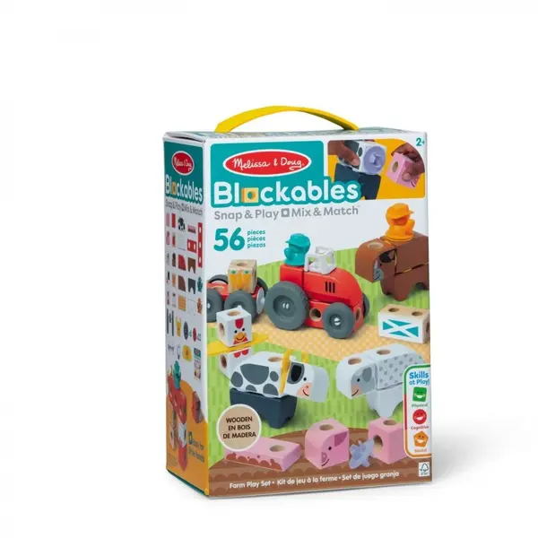 Spin Master Set de joaca Melissa & Doug Spin Master - Blockables™ Ferma 3 Ani+