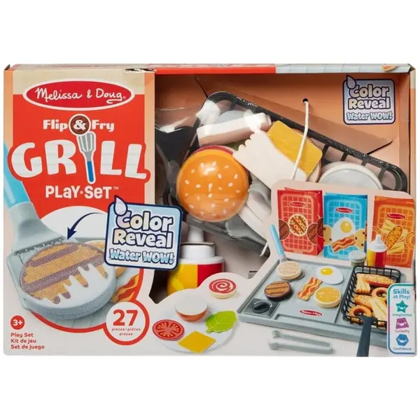 Spin Master Set de joaca Melissa & Doug Spin Master - Flip and Fry Grill 27 piese 3 ani+