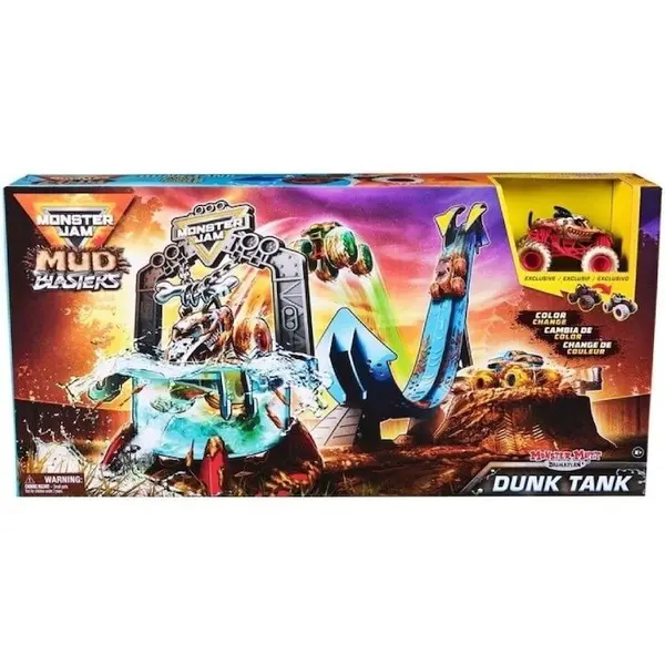 Spin Master Set de joaca Monster Jam 1:64 Mud Blasters Dunk Tank, multicolor, 61x35x51cm