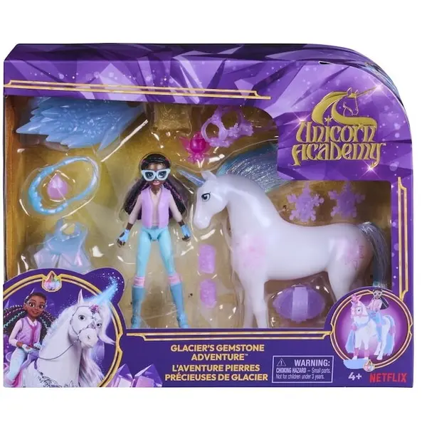 Spin Master Set de joaca Unicorn Academy Spin Master - Aventura cu pietre pretioase a lui Glacier