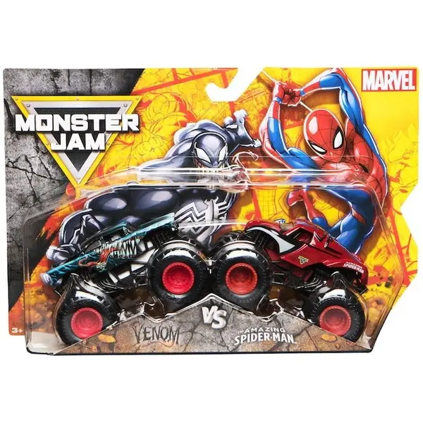 Spin Master Set masinute metalice Monster Jam Spin Master - Venom vs Spider-Man 1:65