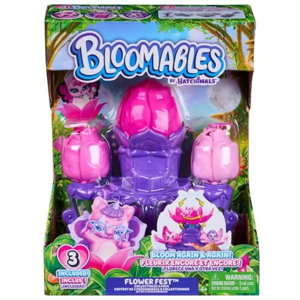 Spin Master Spin Master - Figurina Bloomables - Festivalul florilor, 3 Figurine, Multicolor