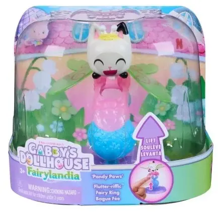Spin Master Spin Master - Inel de zana cu figurina Pandy Paws, Gabbys Dollhouse, Fairylandia