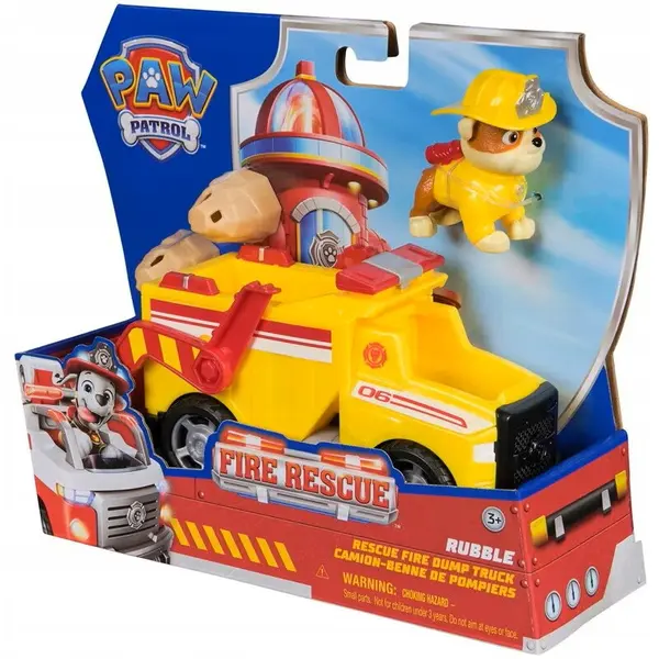 Spin Master Spin Master - Rescue Fire Dump Truck Paw Patrol Fire Rescue Rumble set cu figurina