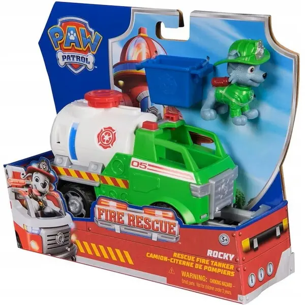 Spin Master Spin Master - Rescue Fire Tanker Paw Patrol Fire Rescue Rocky set cu figurina