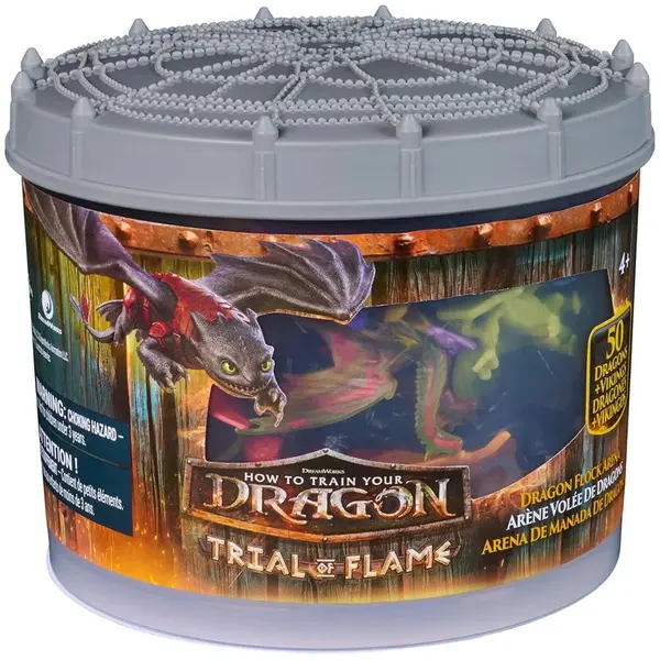 Spin Master Spin Master -Set de joaca How to train your dragon - Incercarea flacarii, Arena Dragonilor 50 de figurine