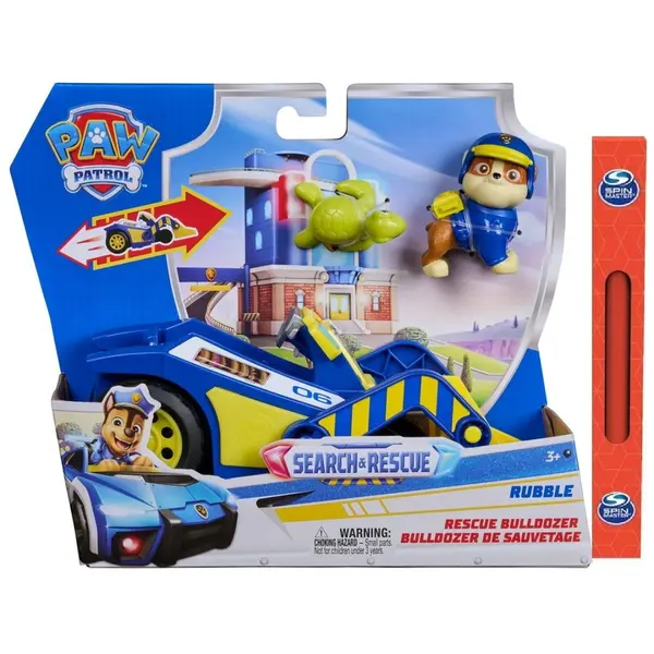 Spin Master Vehicul Paw Patrol Spin Master - Rubble Rescue Bulldozer cu 2 figurine 3 ANI +