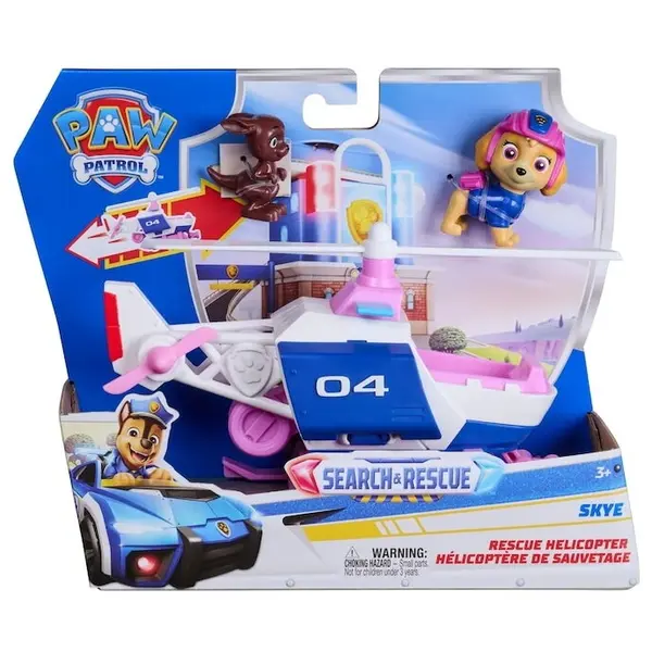 Spin Master Vehicul Paw Patrol Spin Master - Skye Search & Rescue cu figurina 3 ANI +