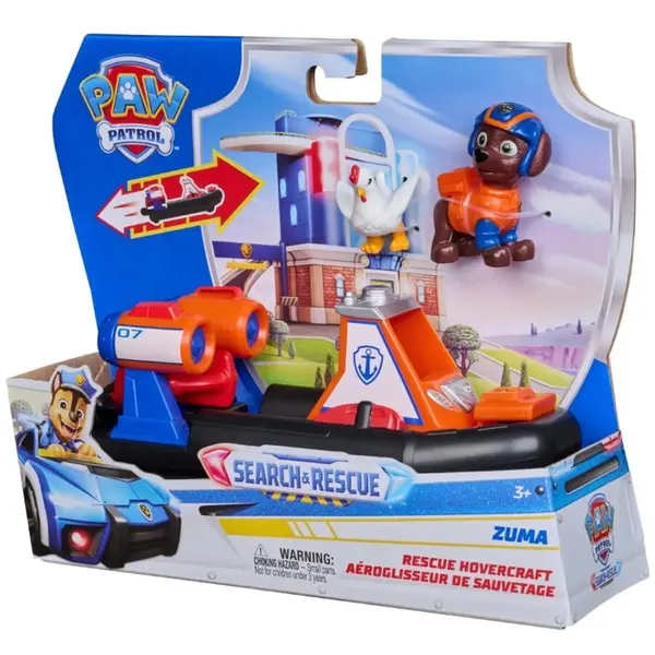 Spin Master Vehicul Paw Patrol Spin Master – Zuma Rescue Hovercraft cu 2 figurine