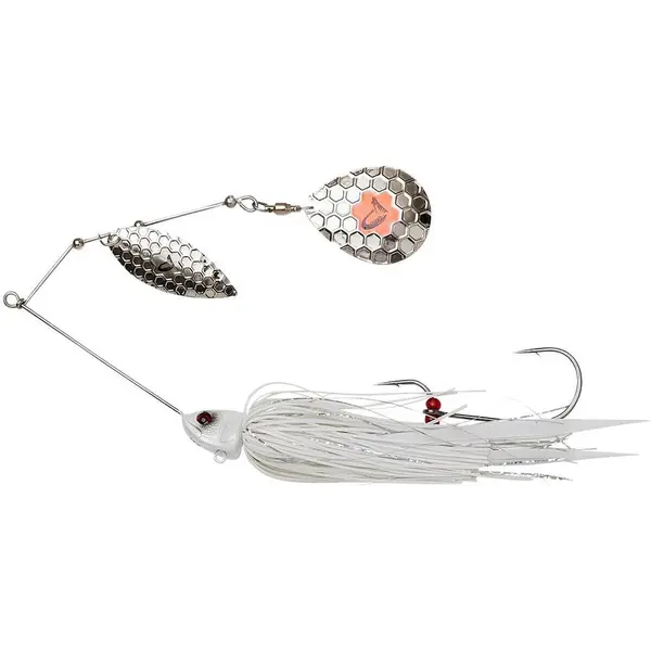 Spinnerbait Da'Bush Spinnerbait 14Cm 21G Sinking White Silver