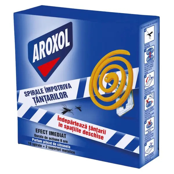 Spirale Impotriva Tantarilor Aroxol, 10 Bucati