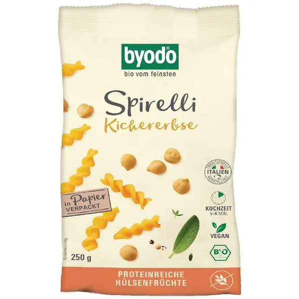 Spirelli din naut fara gluten, eco - 250 g