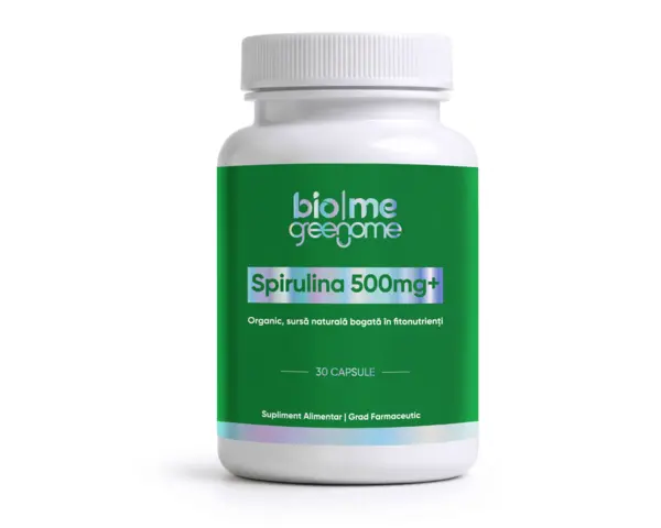 Spirulina 500mg+, 30 capsule - Default Title