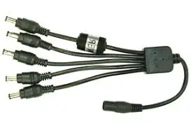 Splitter alimentare 1 intrare mamă la 5 ieșiri tată, 12V DC