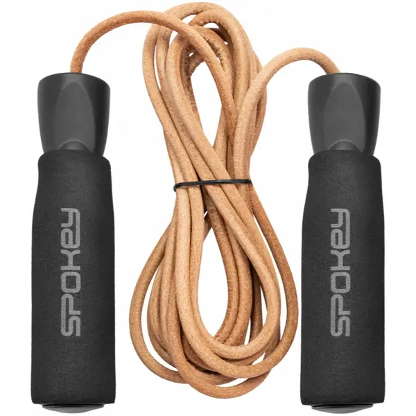Spokey Quick Skip Leather coardă 280 cm