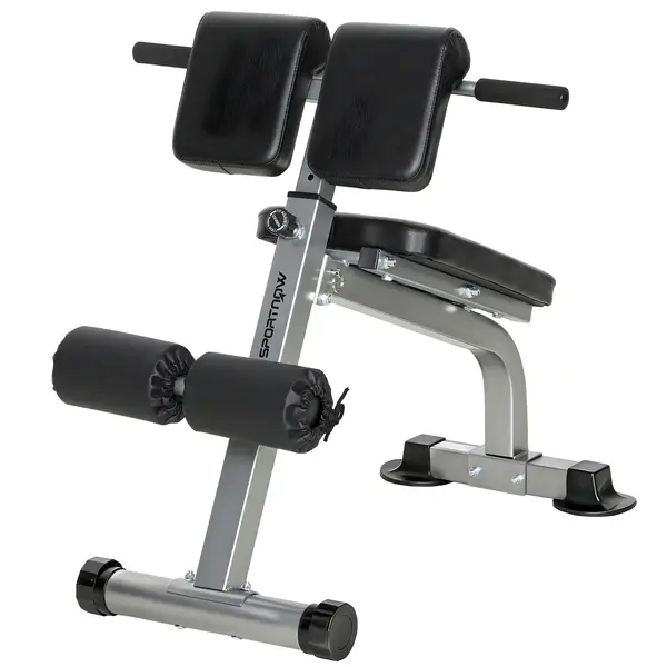 SPORTNOW Bancă Romană Reglabilă și Pliabilă Multifuncțională, Capacitate 150 kg, Argintie | Aosom Romania