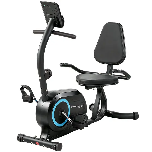 SPORTNOW bicicletă orizontală recumbentă pentru uz casnic | Aosom Romania
