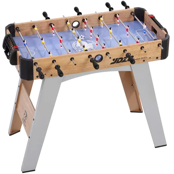 SPORTNOW Fotbal de Masă: Mini Masă de 89 cm, 2 Indicatoare Manuale de Scor, Mov | Aosom Romania