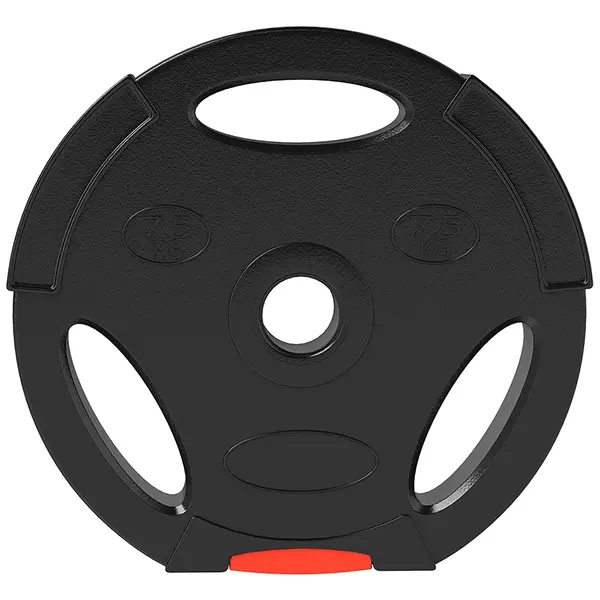 SPORTNOW Set de Discuri de Greutăți, cu Două Discuri de 7,5 kg și Două de 5 kg, Negru | Aosom Romania