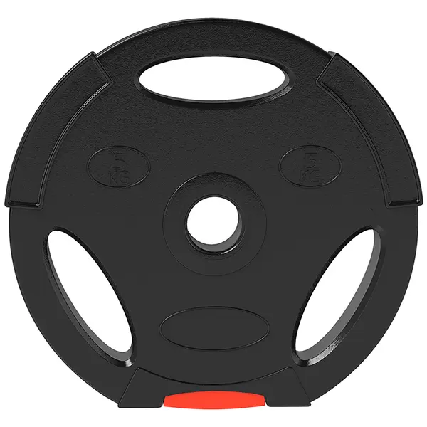 SPORTNOW Set Discuri de Greutăți cu Două Discuri de 5 kg și Două Discuri de 2,5 kg, Negru | Aosom Romania