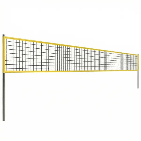 SPORTNOW Set plasă volei Portabil Set pentru volei cu stâlpi din oțel reglabili pe înălțime Geantă de transport 950 x 100 x 248 cm Negru | Aosom Romania