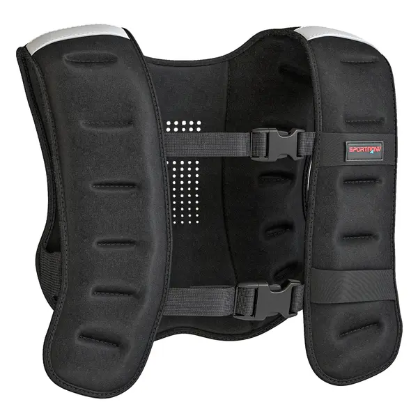 SPORTNOW Vestă cu Greutăți 10 Kg Con Curele Regolabili In Neopren Negru | Aosom Romania