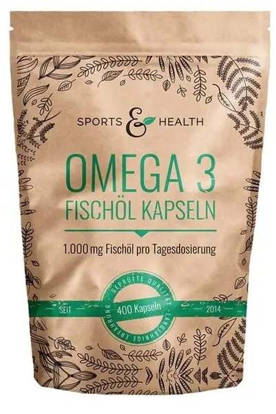 Sports & Health Solutions Omega-3, 350 mg, 400 capsule