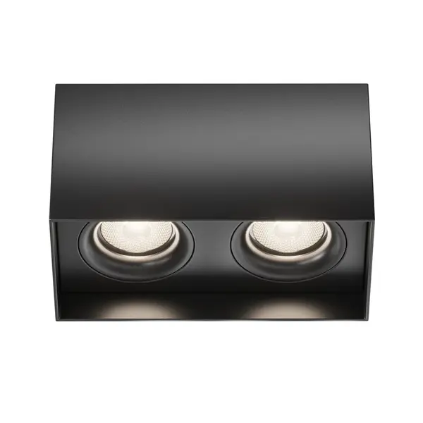 Spot aplicat HALVOR SLIM DOUBLE - Negru